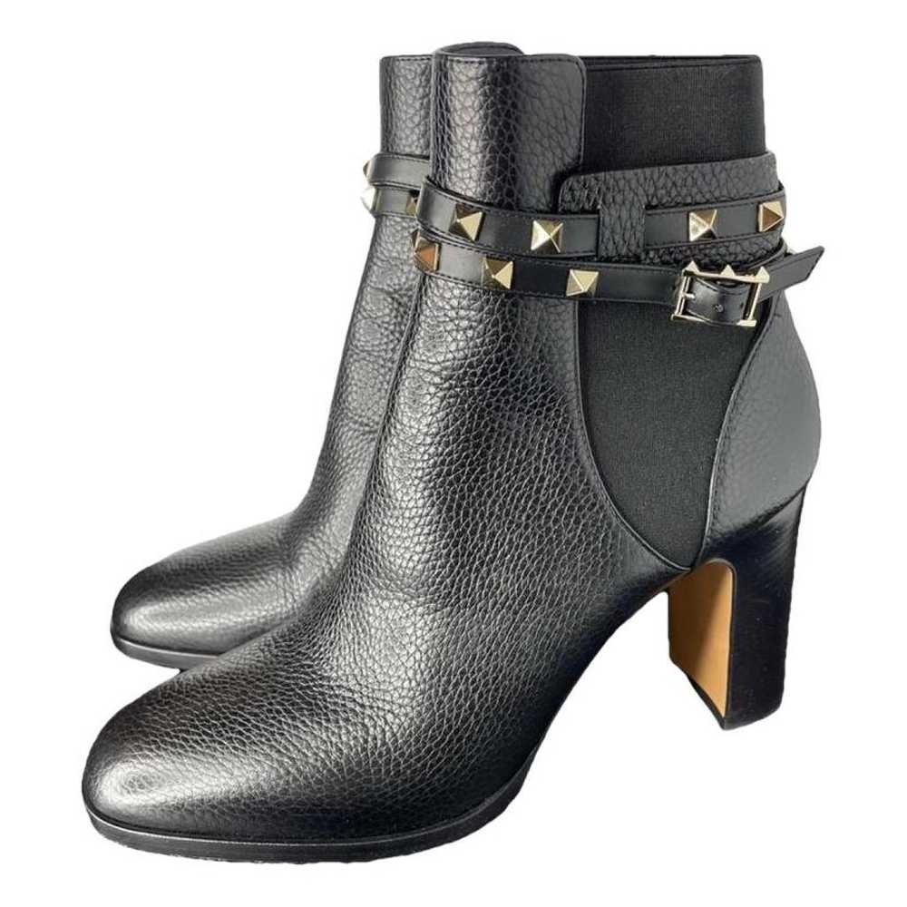 Valentino Garavani Rockstud leather boots - image 1