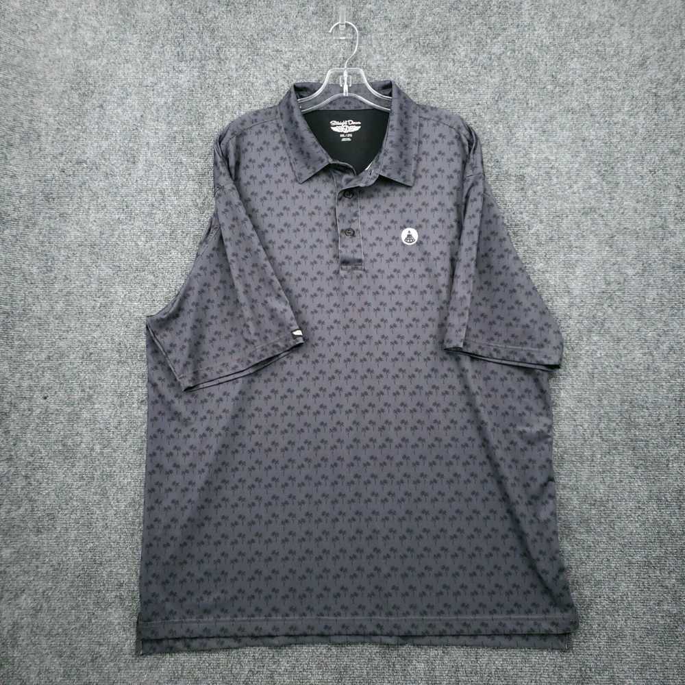 Vintage Straight Down Polo Shirt Mens XXL 2XL Gra… - image 1