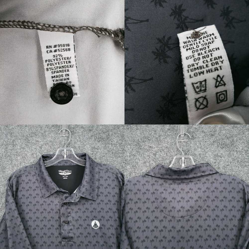 Vintage Straight Down Polo Shirt Mens XXL 2XL Gra… - image 4