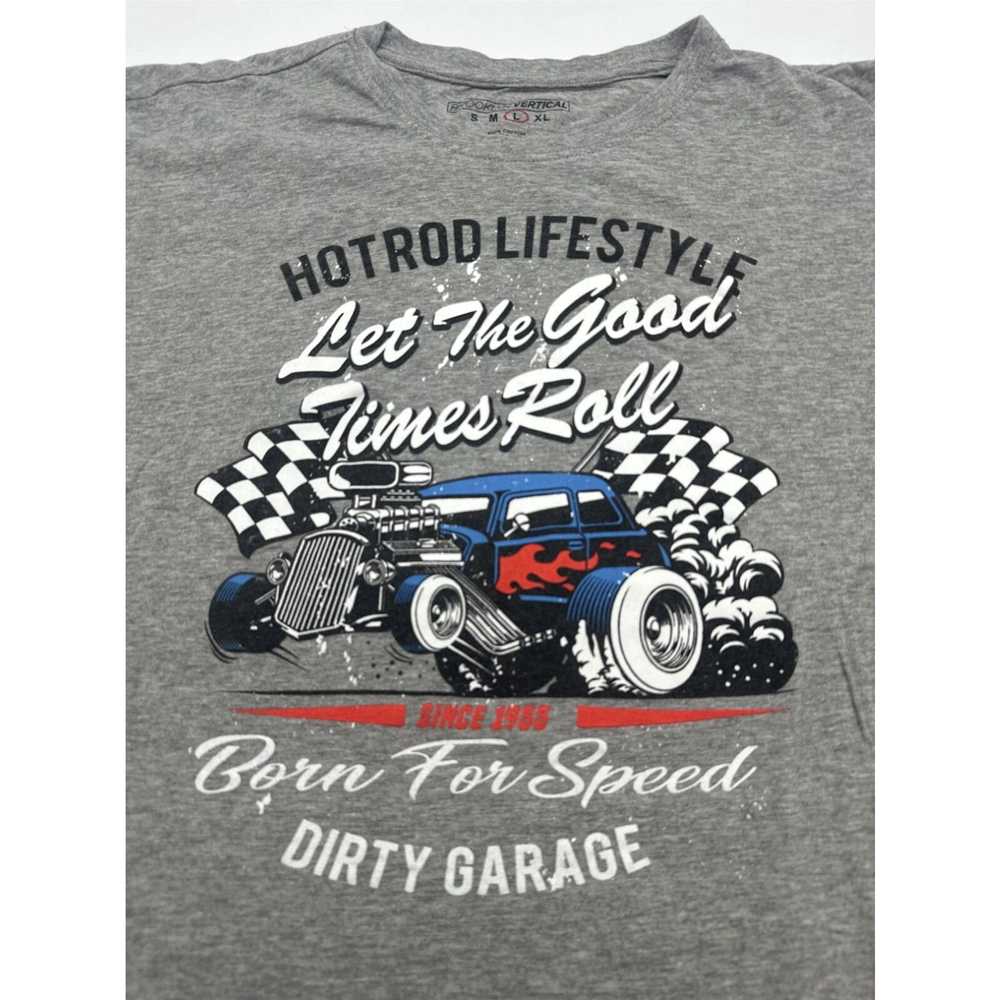 Vintage Hotrod Lifestyle T-Shirt Men Large Gray B… - image 2
