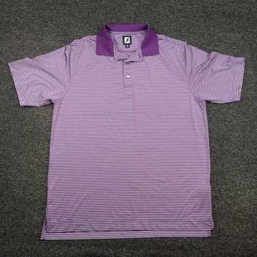 Footjoy Footjoy Polo Shirt Adult Large Purple & G… - image 1