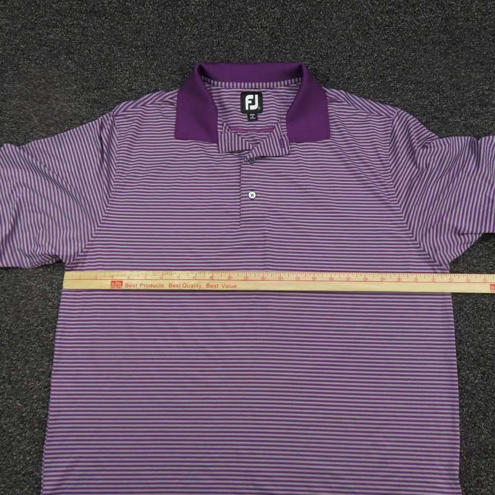Footjoy Footjoy Polo Shirt Adult Large Purple & G… - image 3