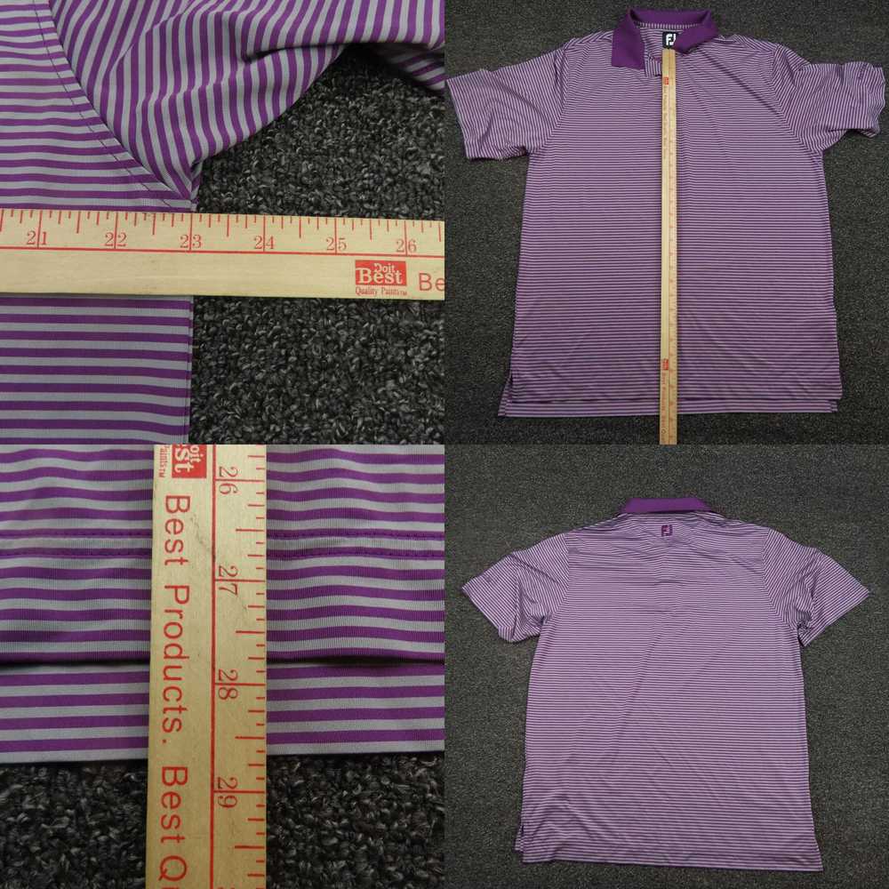 Footjoy Footjoy Polo Shirt Adult Large Purple & G… - image 4