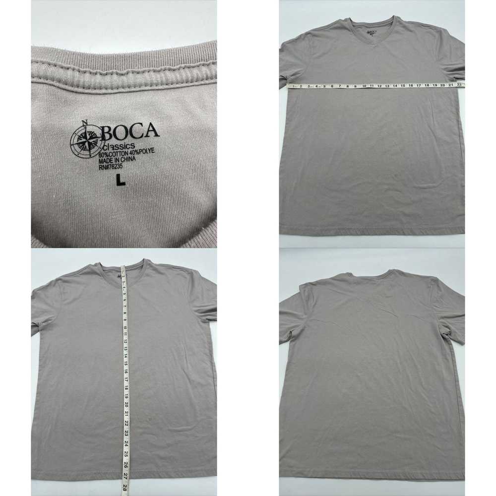 Joe Browns Boca T-Shirt Men Large Brown Solid V-N… - image 4