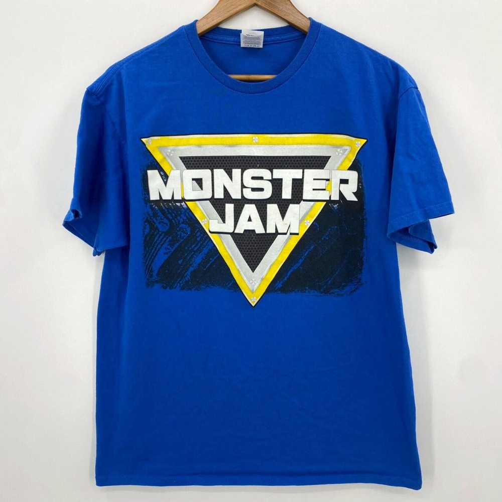 Delta Delta T-Shirt Men's L Blue Monster Jam Logo… - image 1