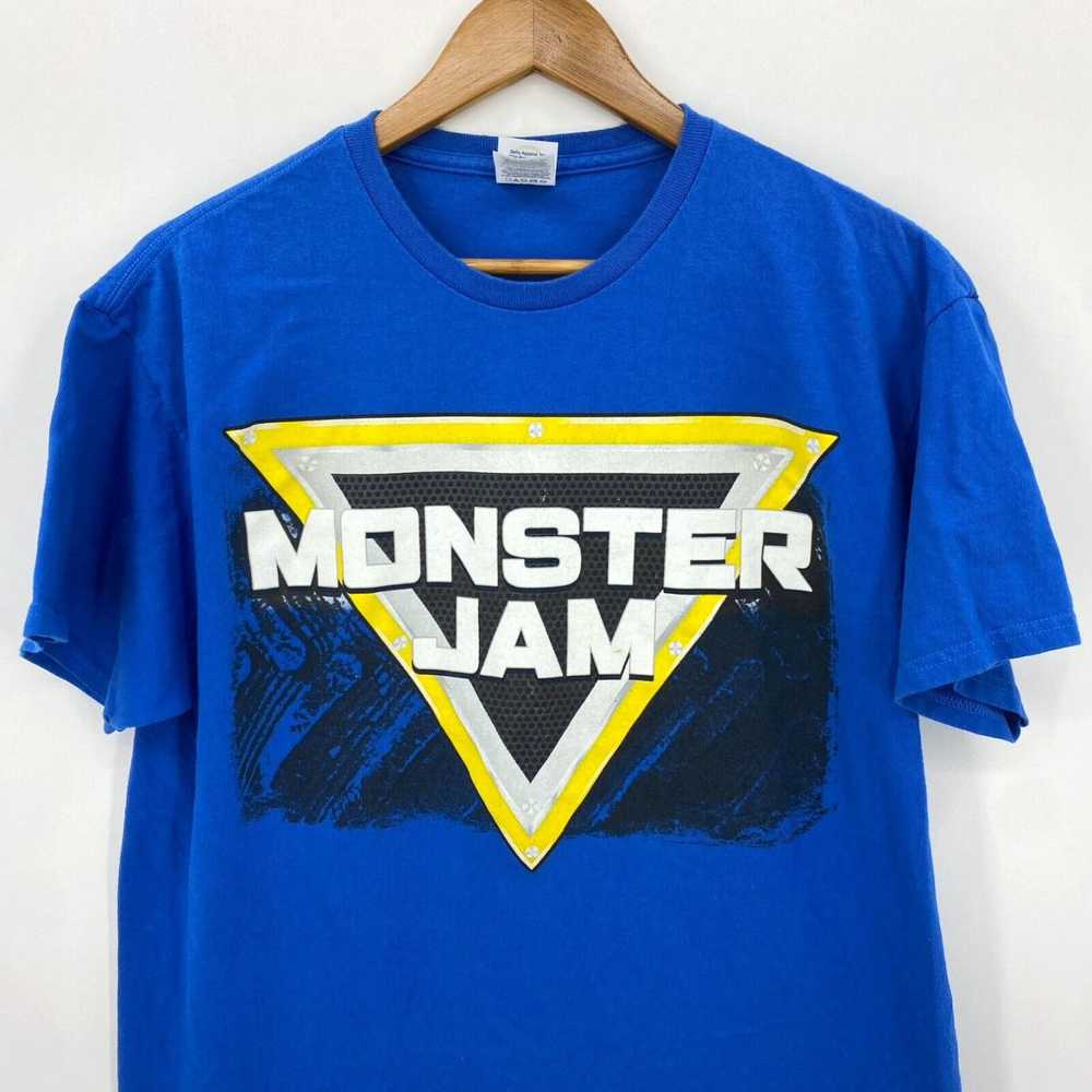 Delta Delta T-Shirt Men's L Blue Monster Jam Logo… - image 2