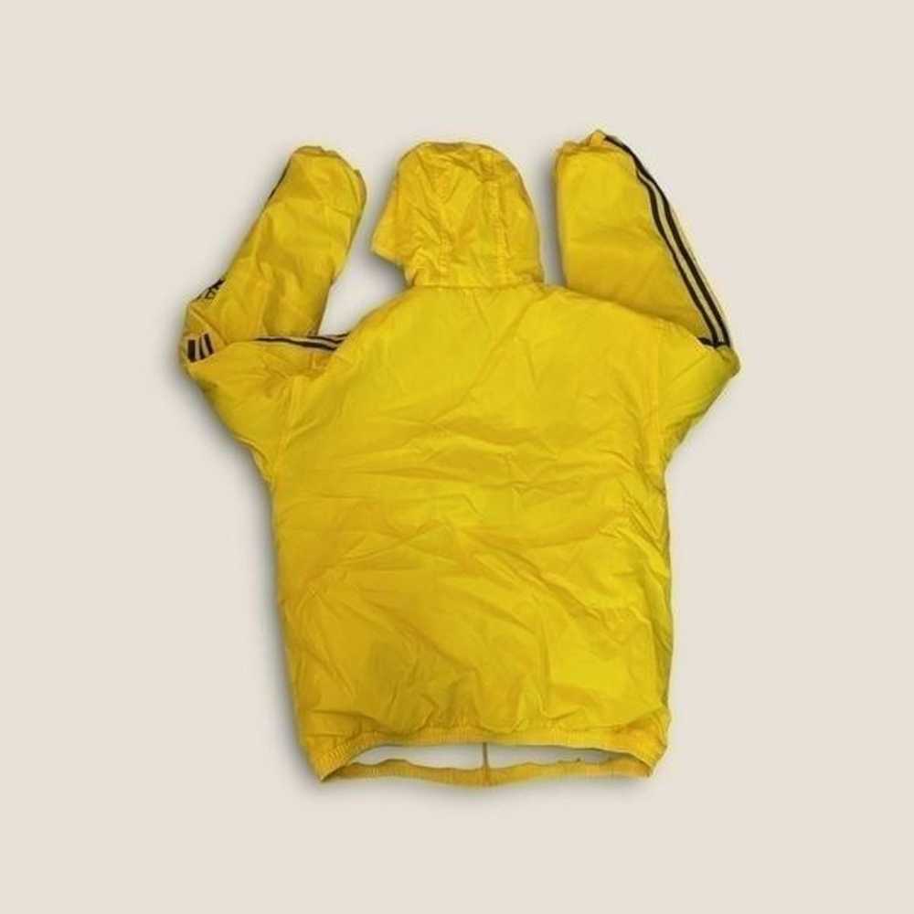 Vintage Y2K Adidas Puffer Jacket Yellow/Gold Blac… - image 2