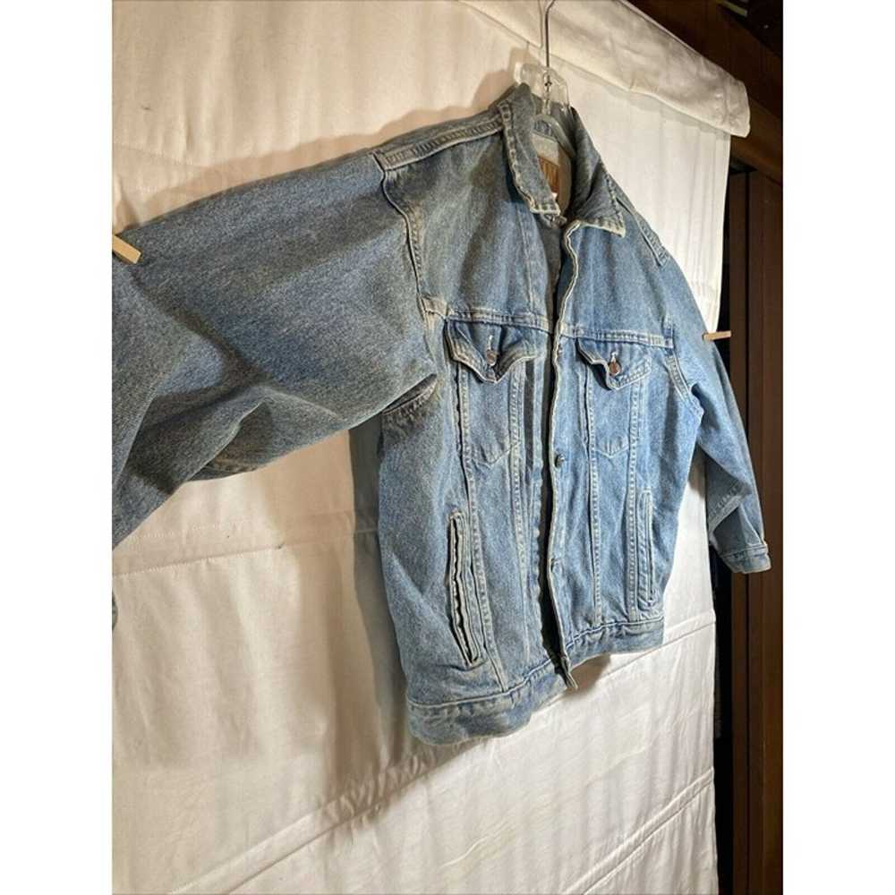 VTG Nuovo Jeanswear Denim Trucker Jacket Distress… - image 7