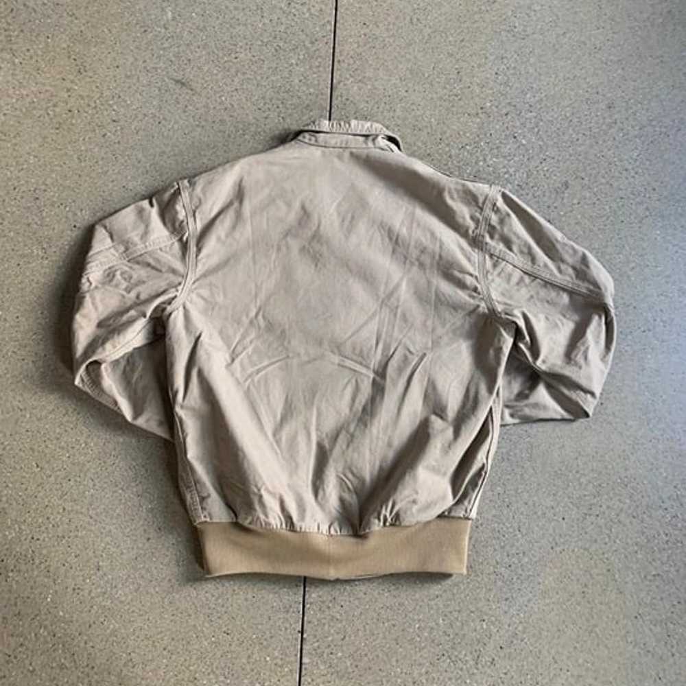 Vintage Rare Carhartt Tan Jacket Size Medium - image 2