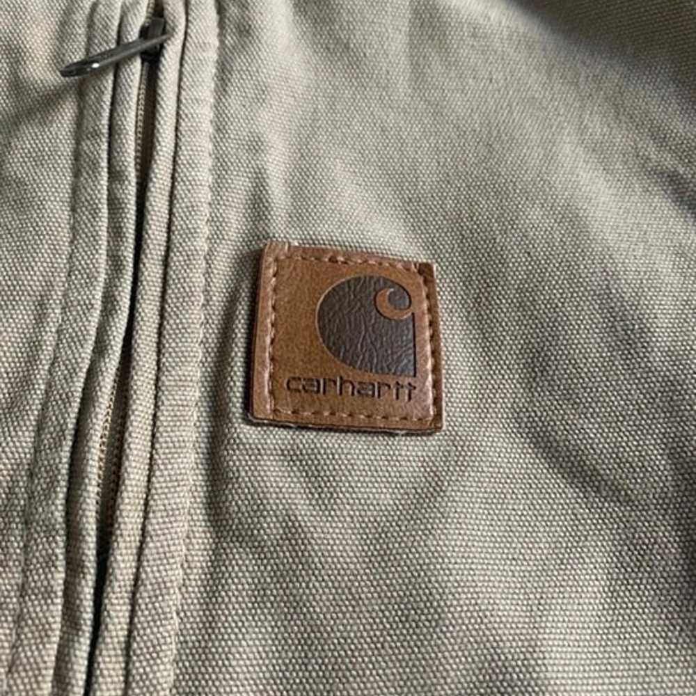 Vintage Rare Carhartt Tan Jacket Size Medium - image 3