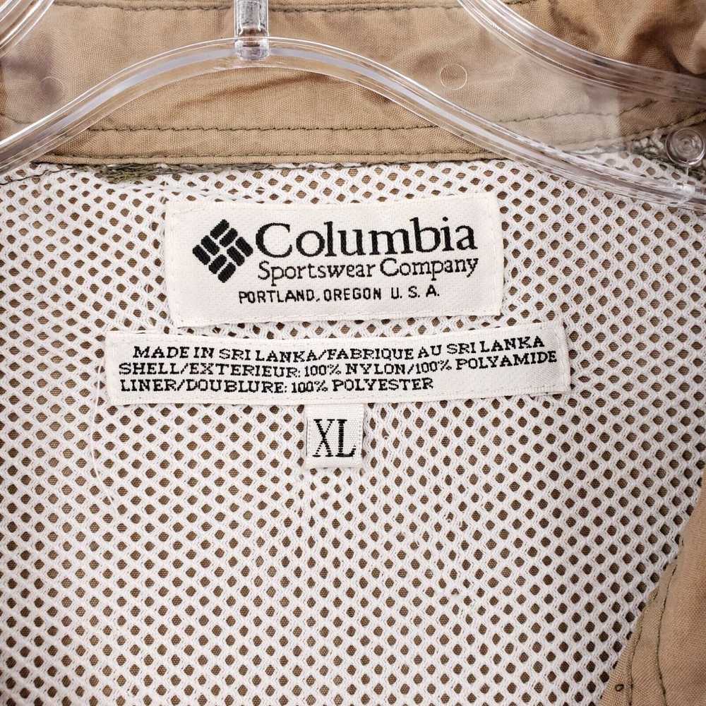 Vintage Columbia Shirt Mens XL Button-Up Khaki PF… - image 3