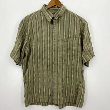 Vintage Kuhl Short Sleeve Button Shirt Men's L Gr… - image 1