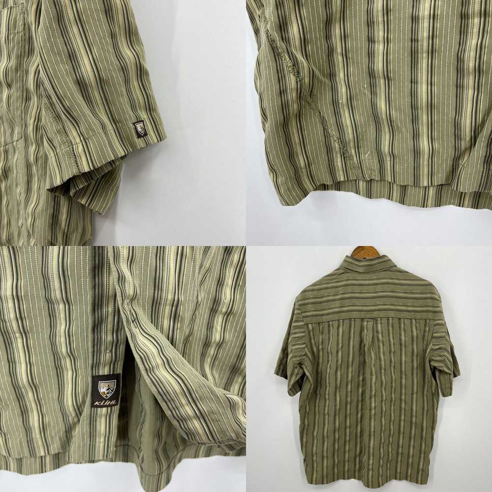 Vintage Kuhl Short Sleeve Button Shirt Men's L Gr… - image 4