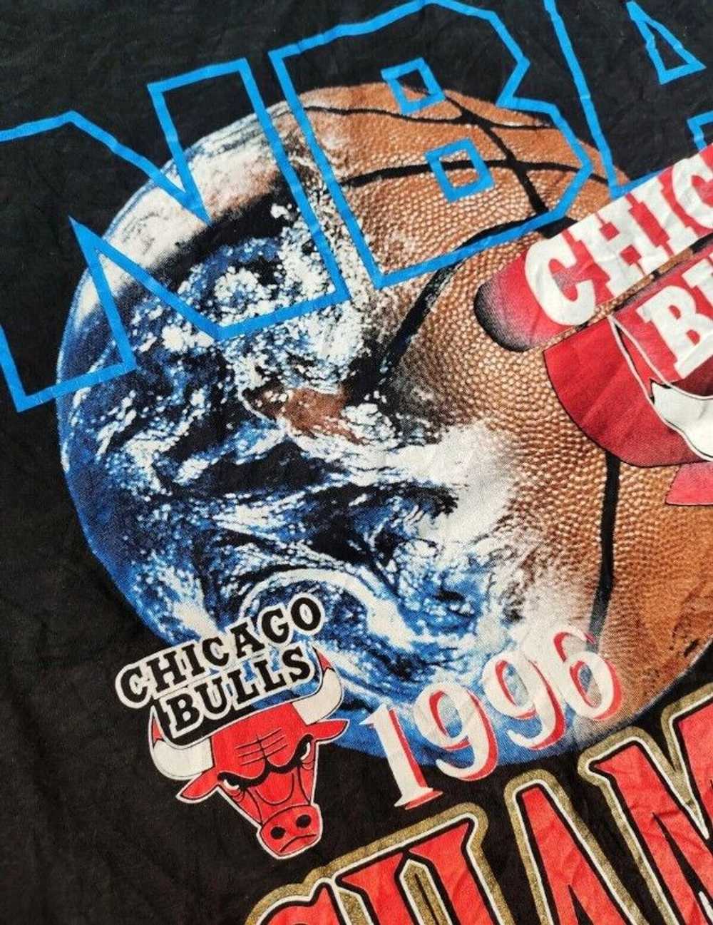 NBA × Vintage Vintage Chicago Bulls 1996 NBA Cham… - image 4