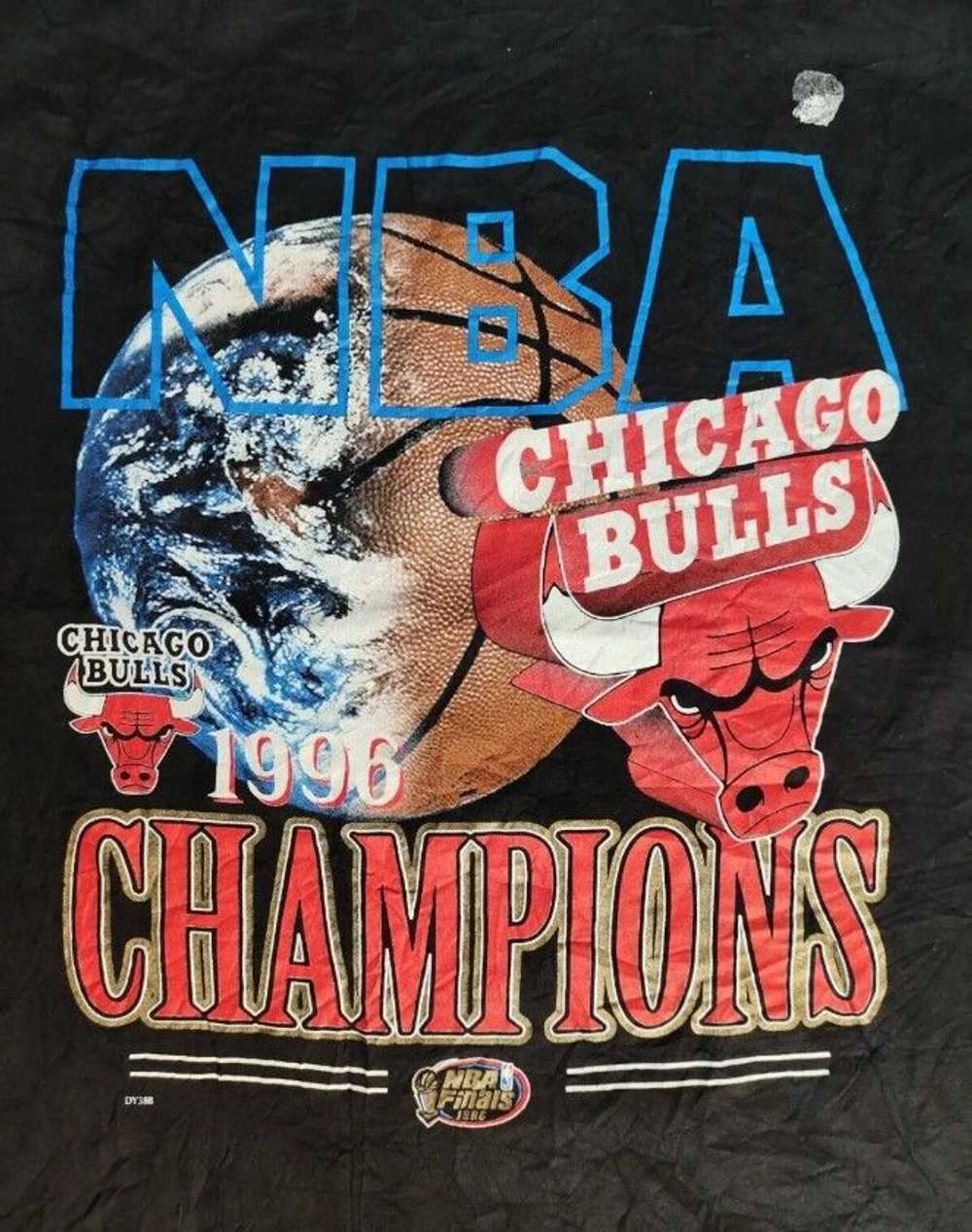 NBA × Vintage Vintage Chicago Bulls 1996 NBA Cham… - image 5