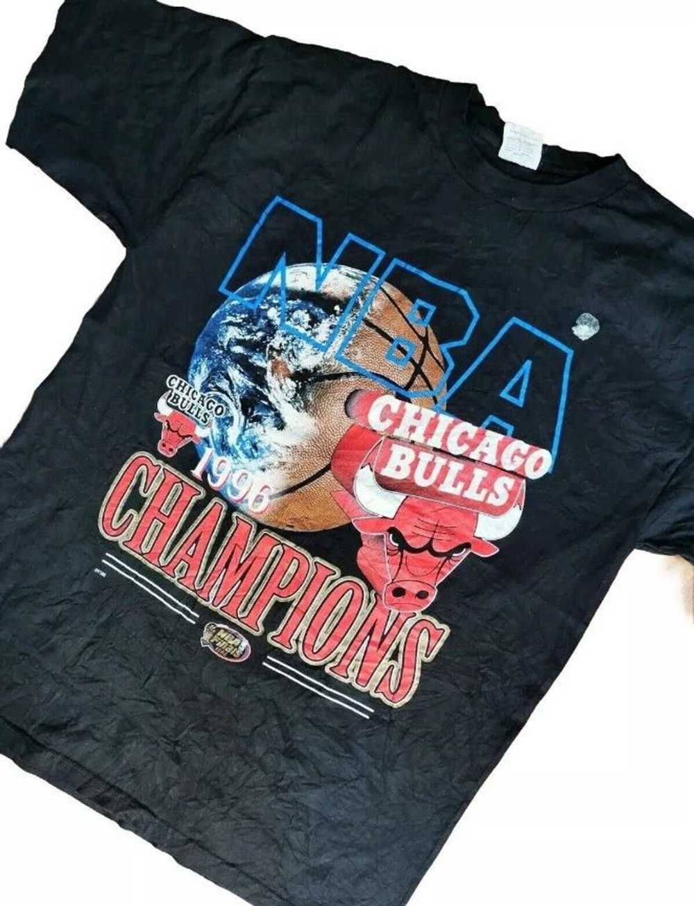 NBA × Vintage Vintage Chicago Bulls 1996 NBA Cham… - image 7