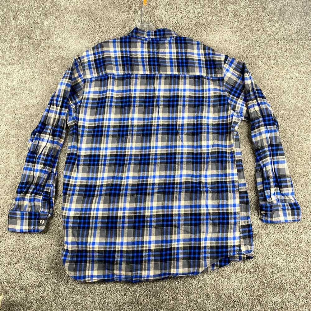 Vintage Work n' Sport Flannel Button-Down Shirt M… - image 3