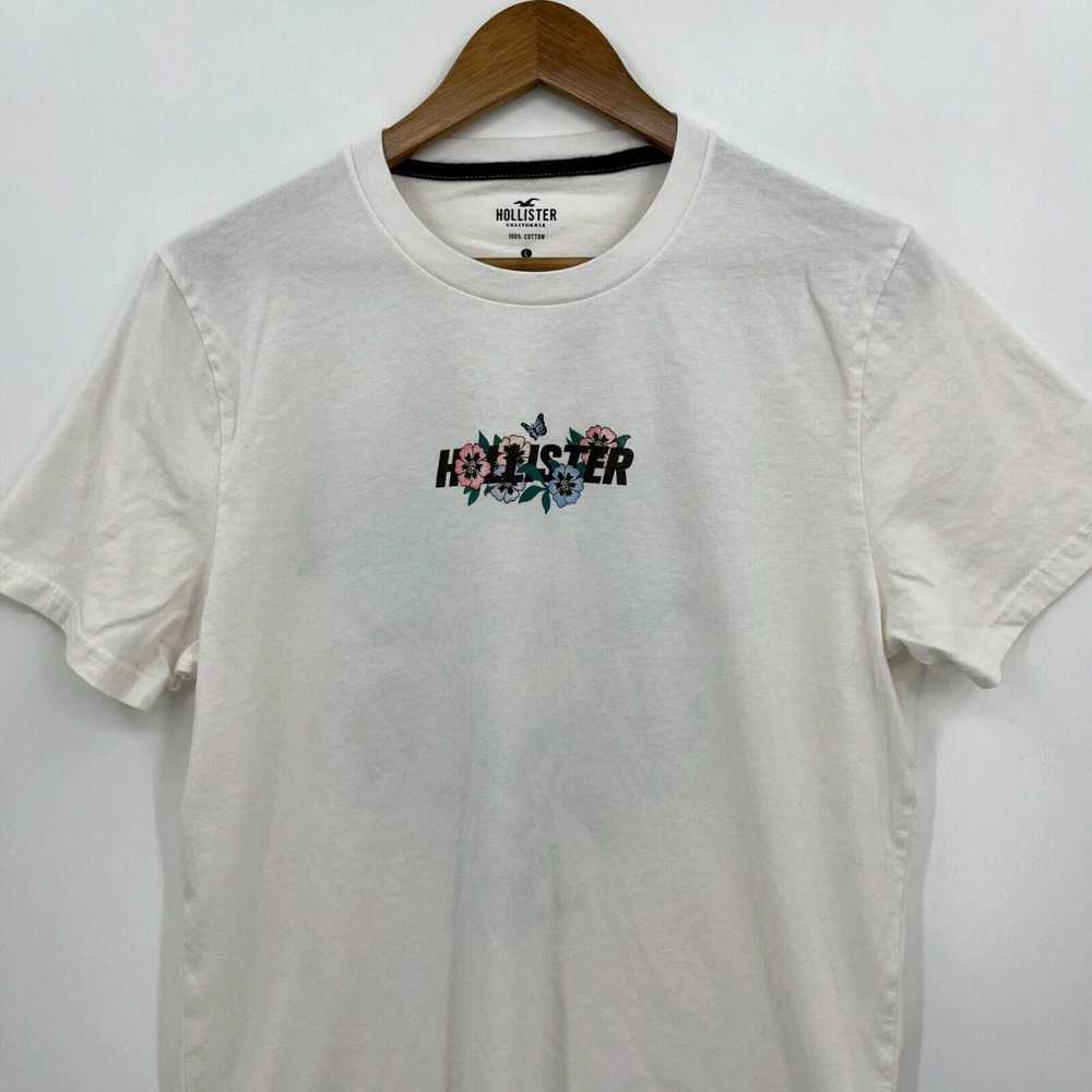 Vintage Hollister T-Shirt Men's L White Double Si… - image 2