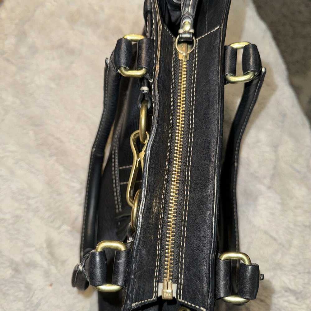 Coach Legacy Black Pebbled Leather Satchel Purse … - image 8