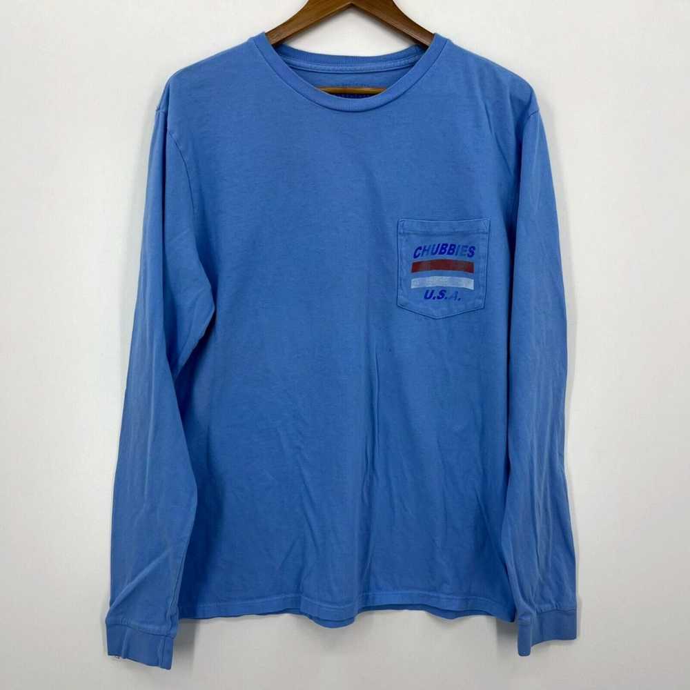 Chubbies Chubbies Long Sleeve T-Shirt Men's L Blu… - image 1