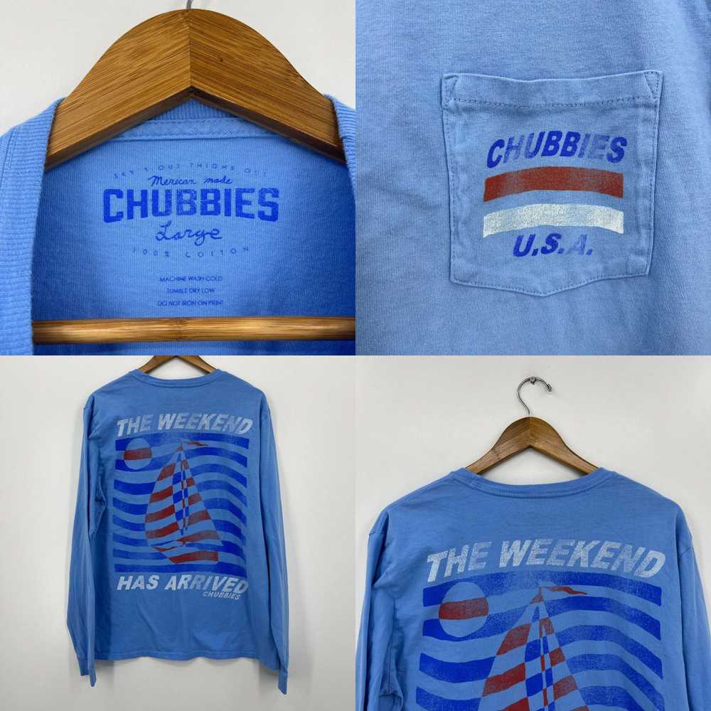 Chubbies Chubbies Long Sleeve T-Shirt Men's L Blu… - image 4