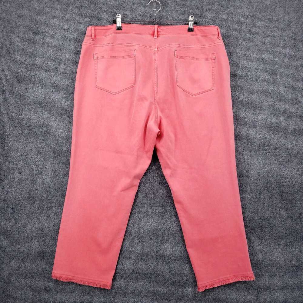Vintage J Jill Jeans Women 18 Pink Denim Cropped … - image 2