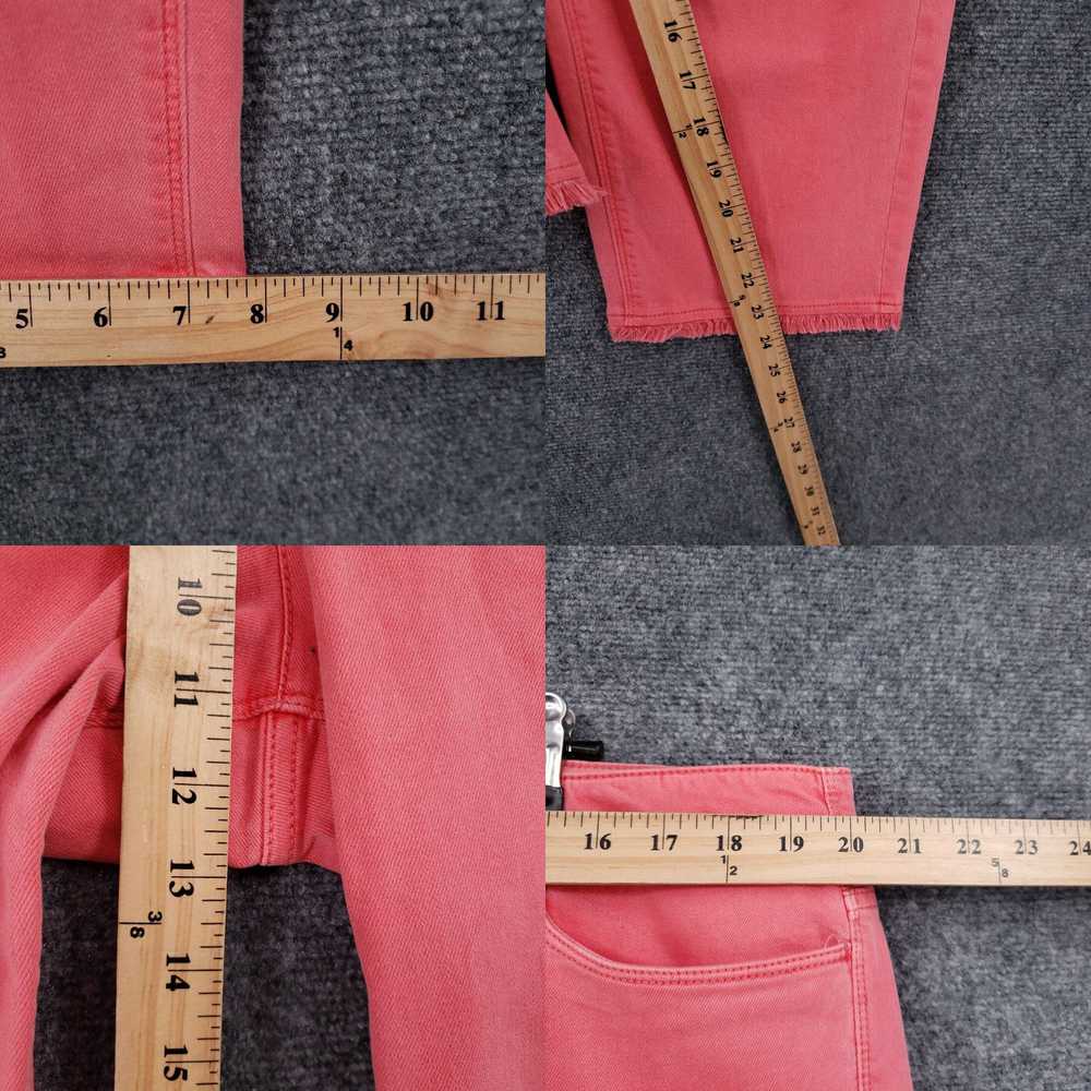 Vintage J Jill Jeans Women 18 Pink Denim Cropped … - image 4