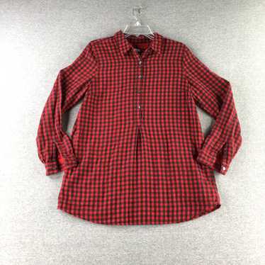 Vintage J Jill Shirt Womens Small Top Flannel Pla… - image 1