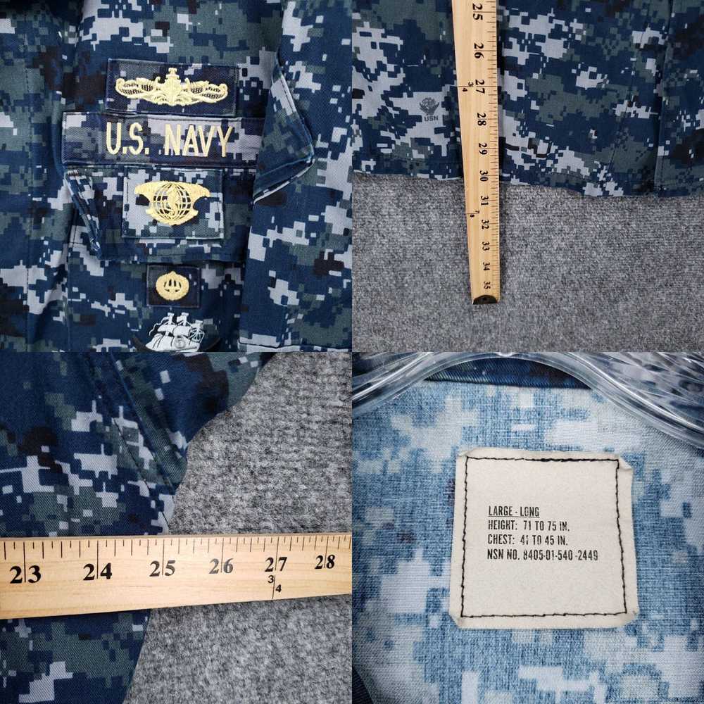Vintage US Navy Shirt Adult Large Green Military … - image 4