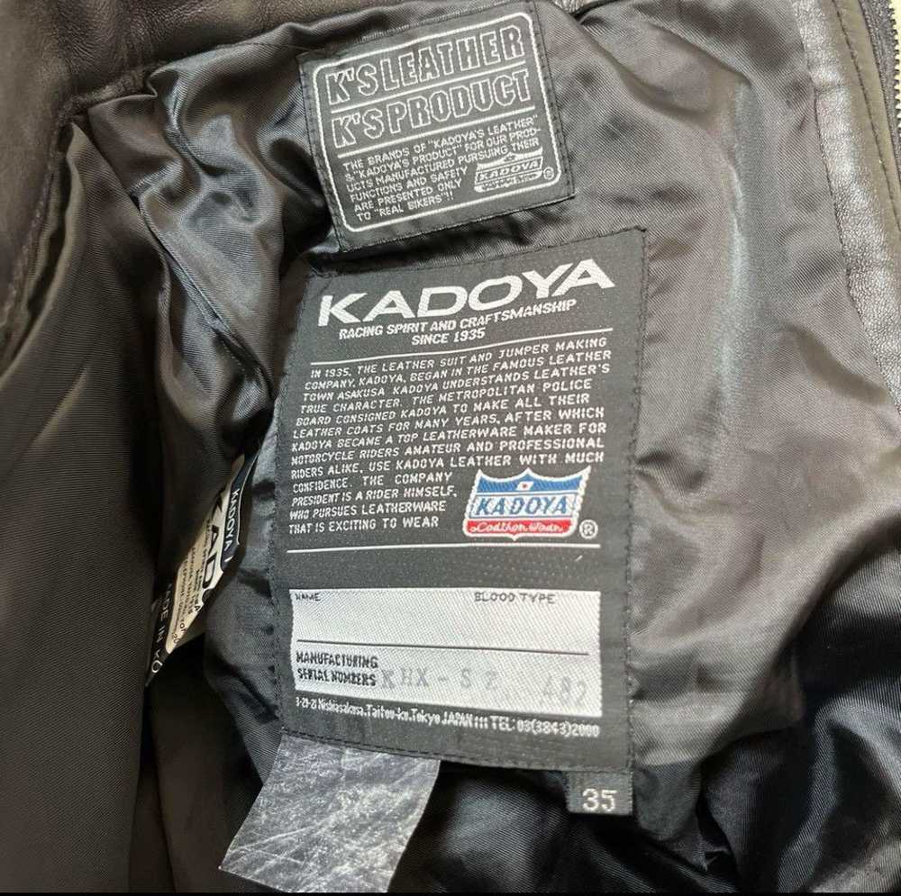 Japanese Brand × Kadoya Kadoya Black Leather Bike… - image 9