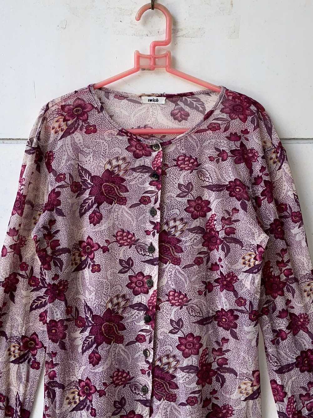 Yohji Yamamoto I WISH Floral Patterned Shirt - image 10