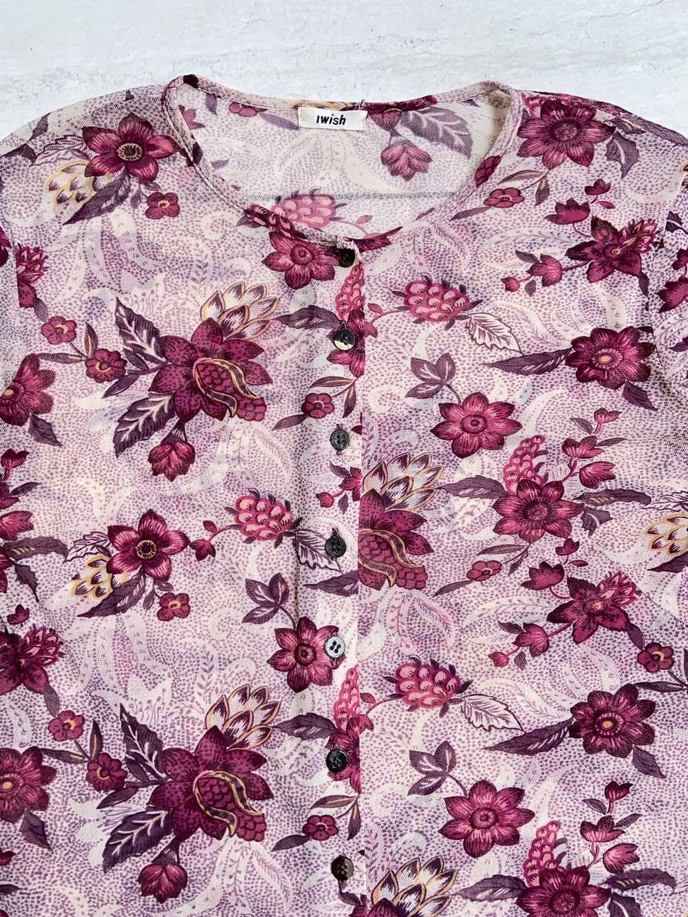 Yohji Yamamoto I WISH Floral Patterned Shirt - image 4