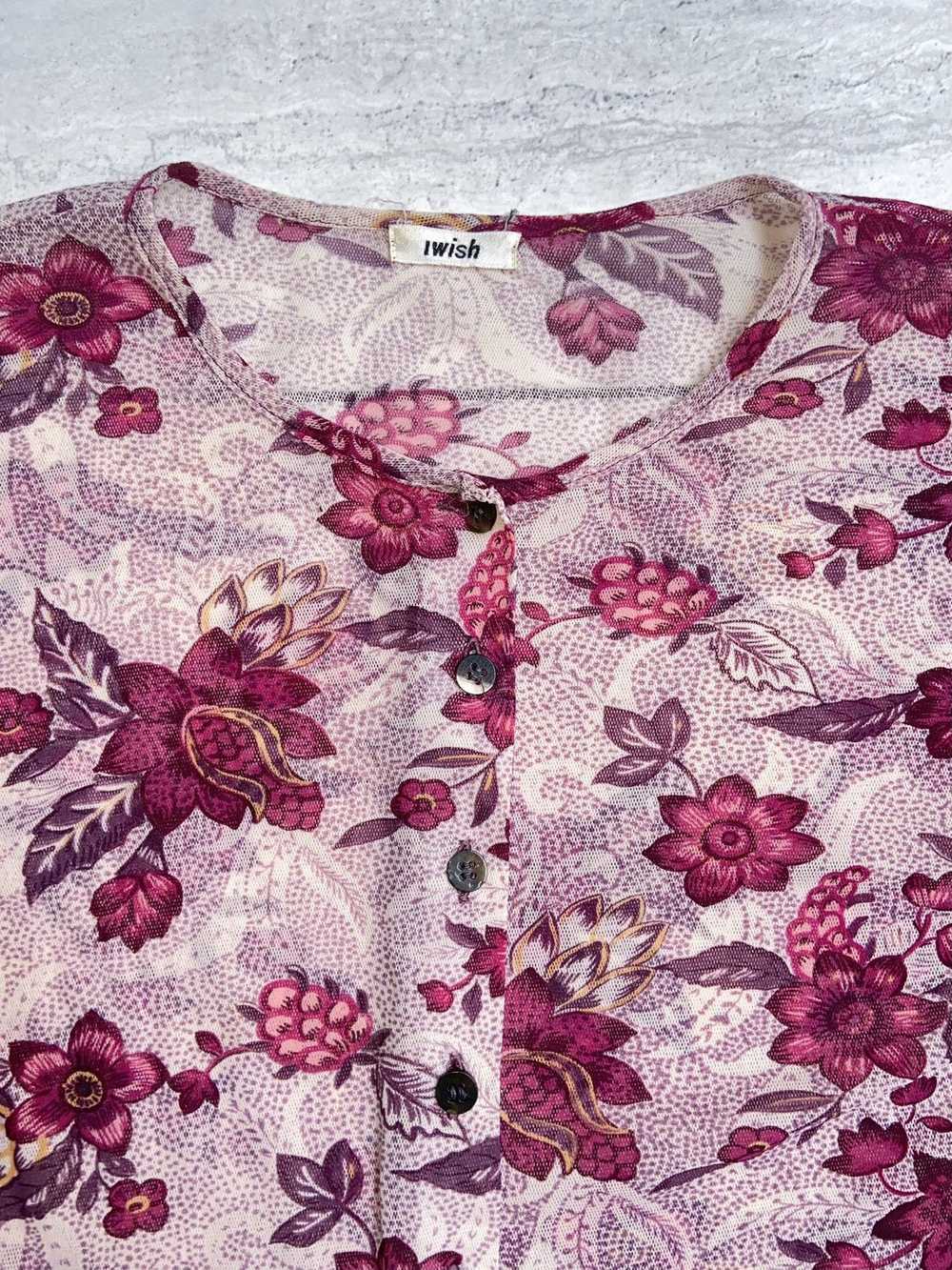 Yohji Yamamoto I WISH Floral Patterned Shirt - image 5