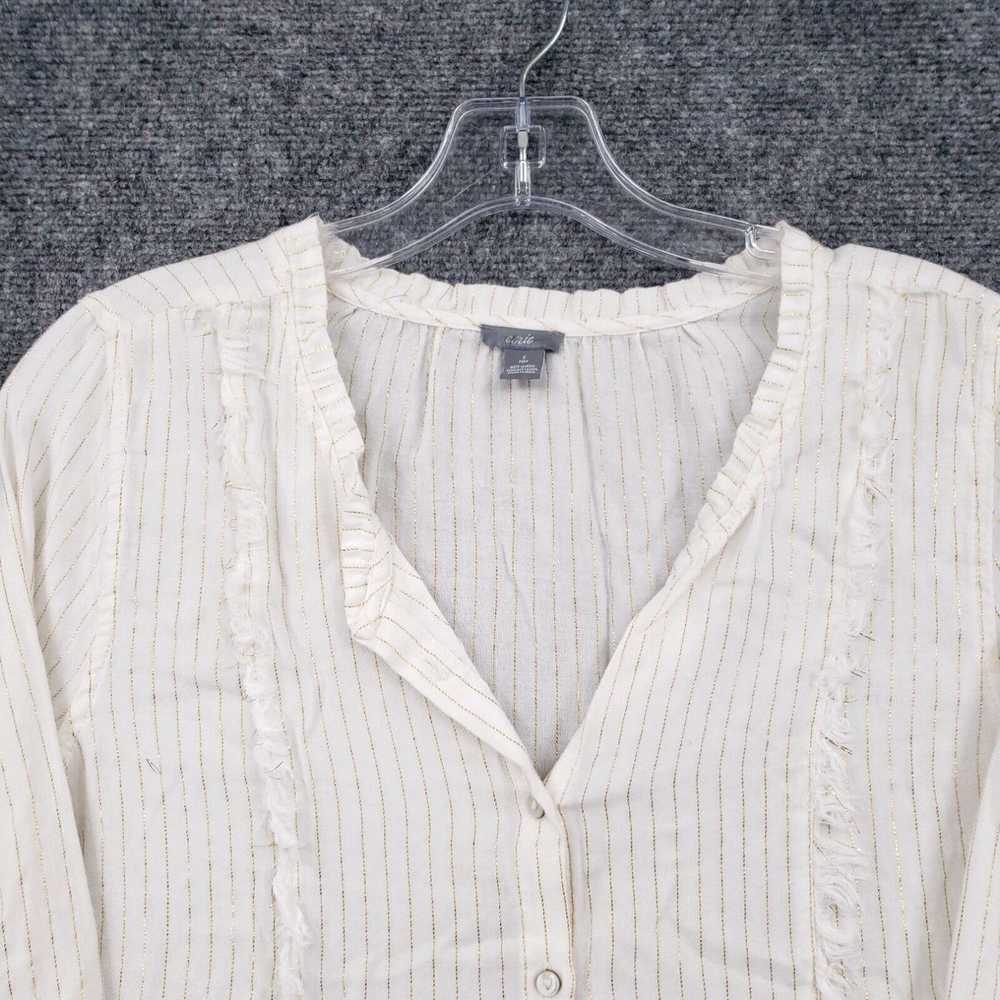 Vintage Aerie Dress Womens S Small White Pinstrip… - image 2