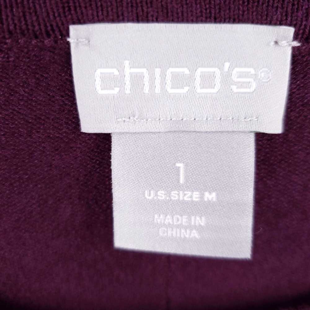 Vintage Chico's Sweater Women 1 US M Medium Purpl… - image 3