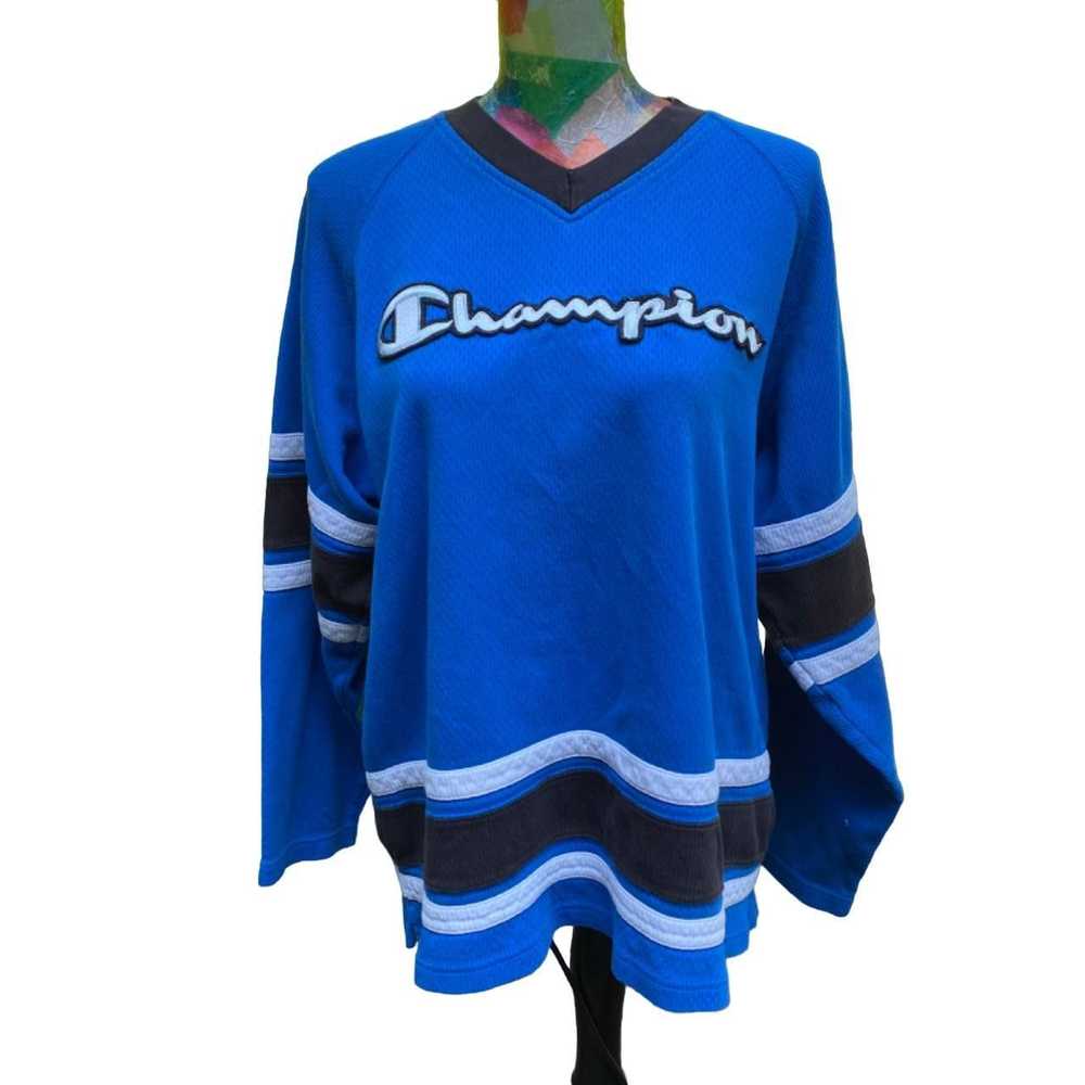 Champion Vintage cotton champion hockey jersey lo… - image 1