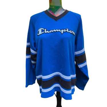 Champion Vintage cotton champion hockey jersey lo… - image 1