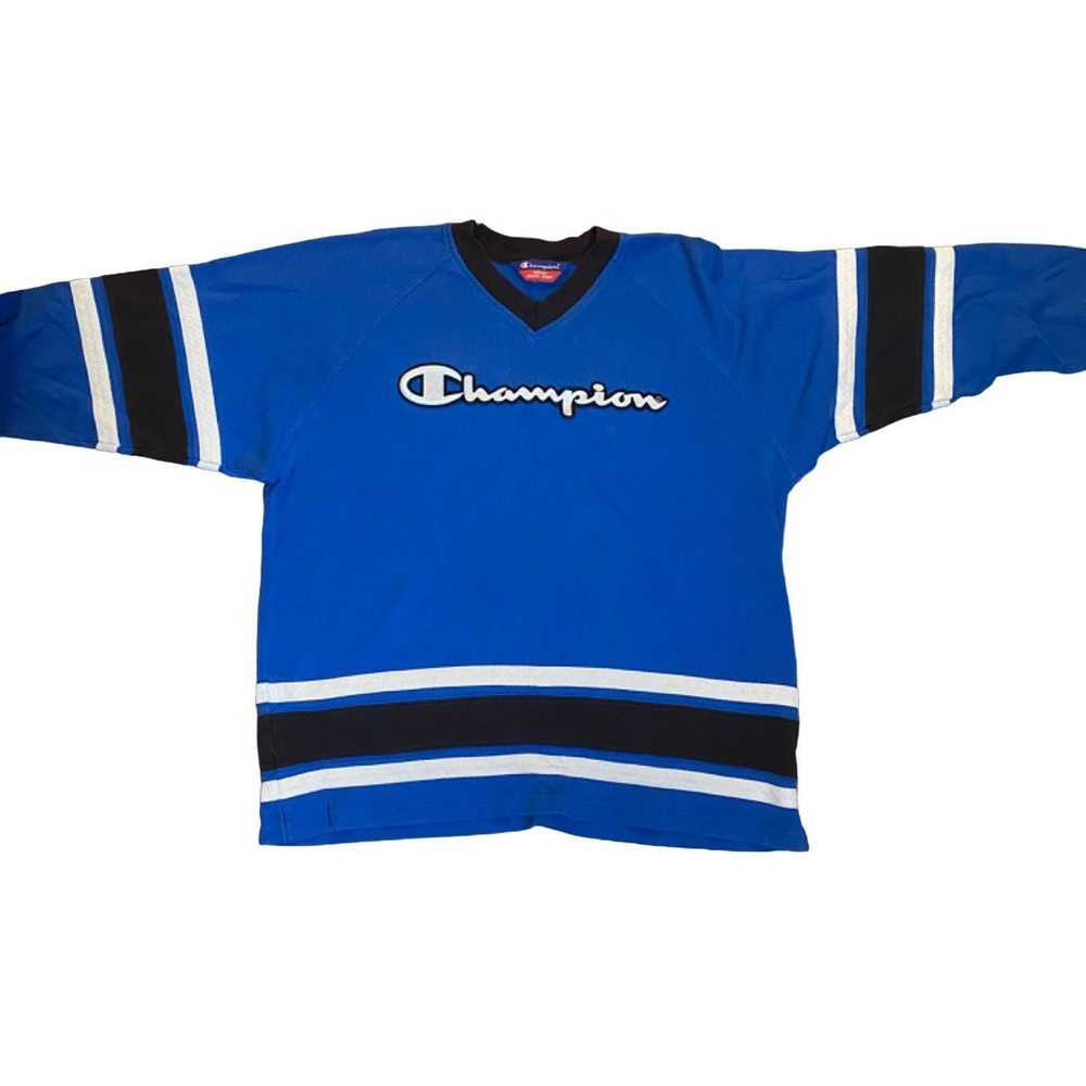 Champion Vintage cotton champion hockey jersey lo… - image 2