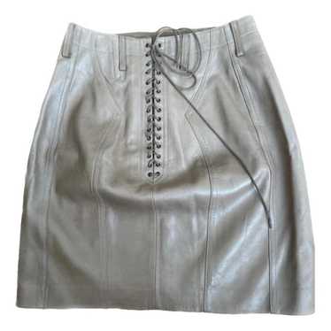 Alaïa Leather mini skirt - image 1