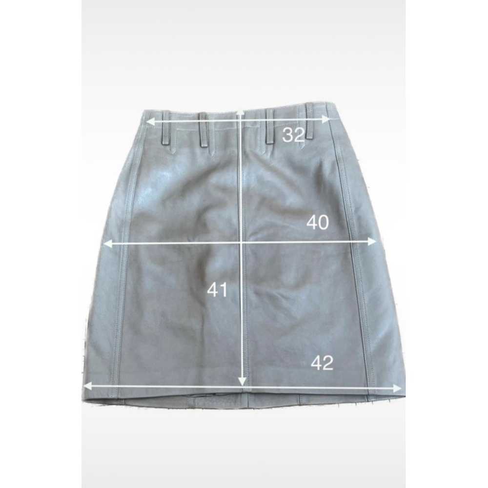 Alaïa Leather mini skirt - image 9