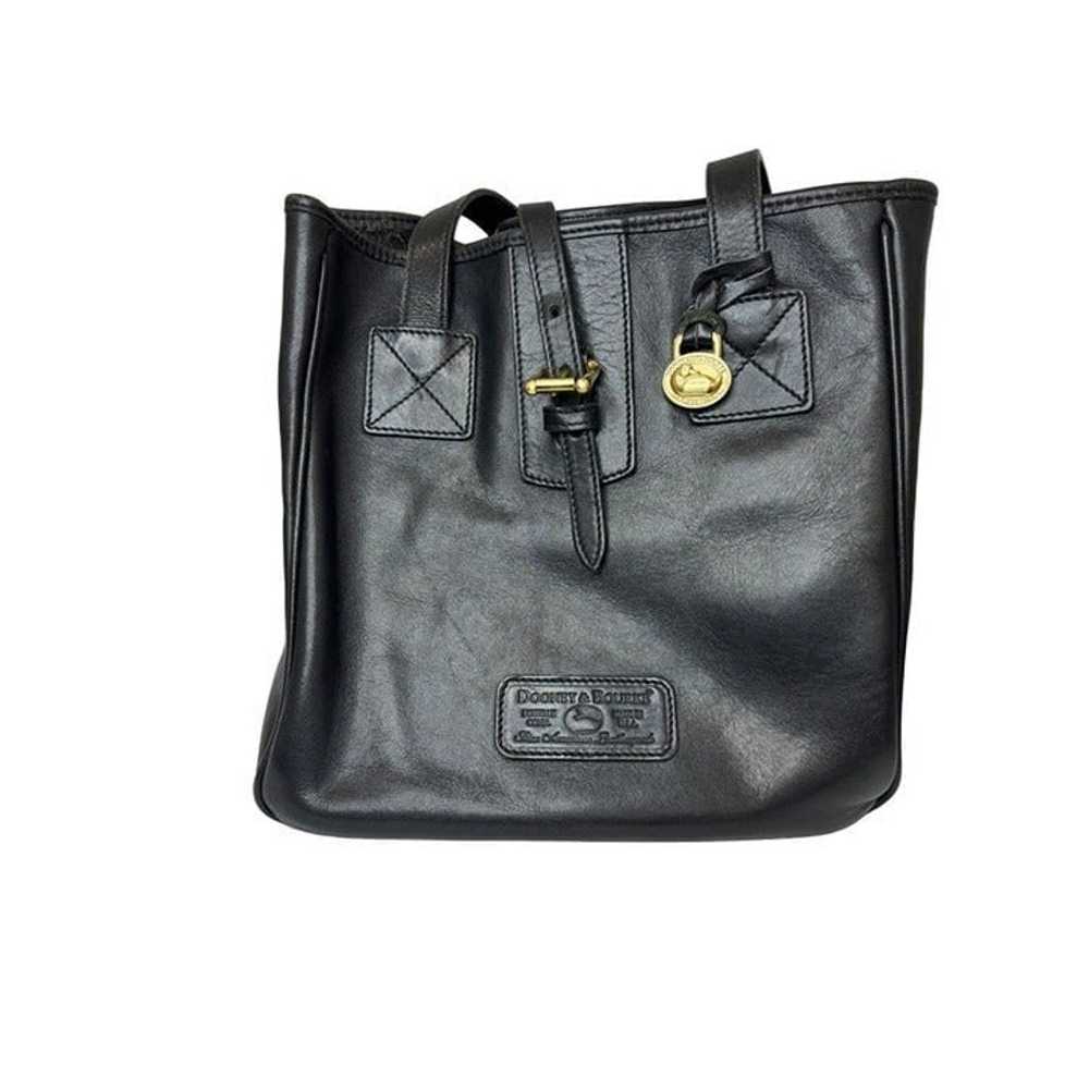 Dooney & Bourke Vintage Black Soft Leather Bucket… - image 2