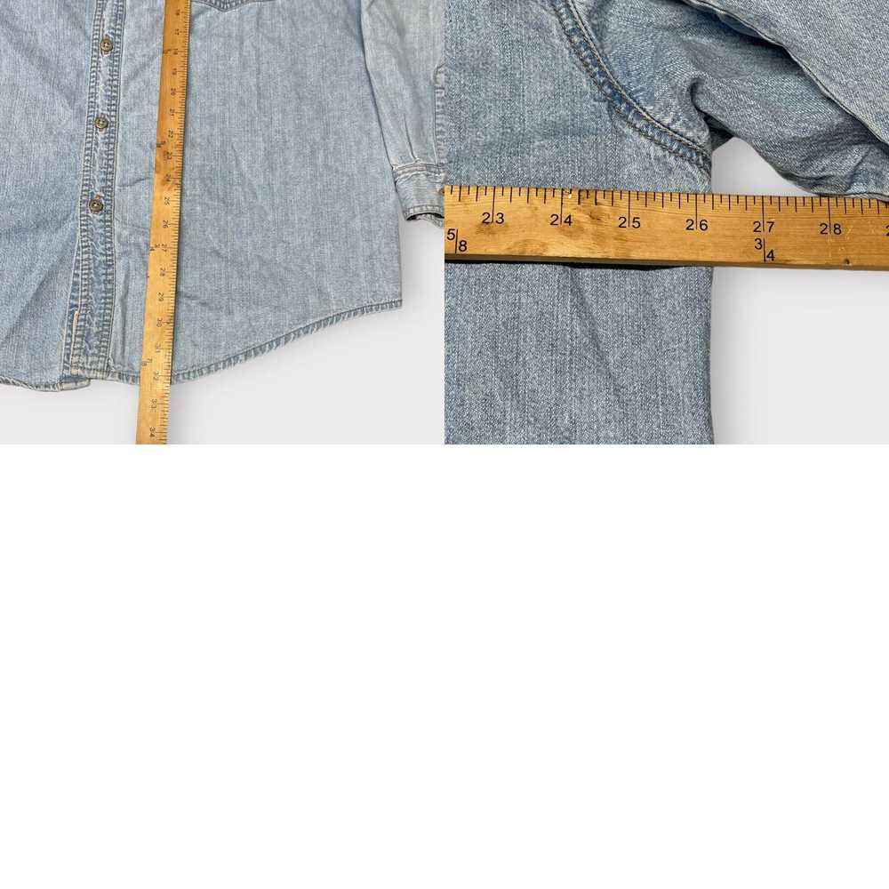 Levi's VINTAGE LEVIS BARN CHORE Shirt 90s Y2K Den… - image 4
