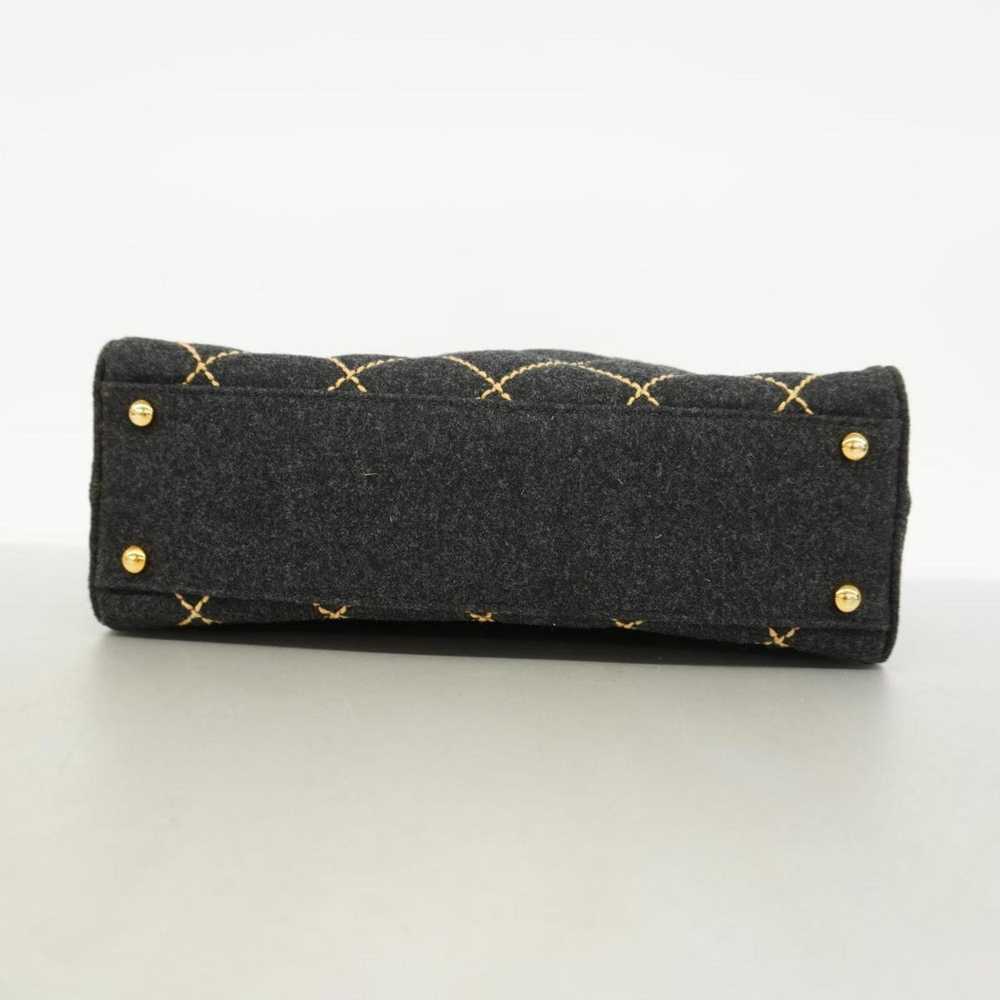 Chanel CHANEL Shoulder Bag Wild Stitch Wool Grey … - image 3