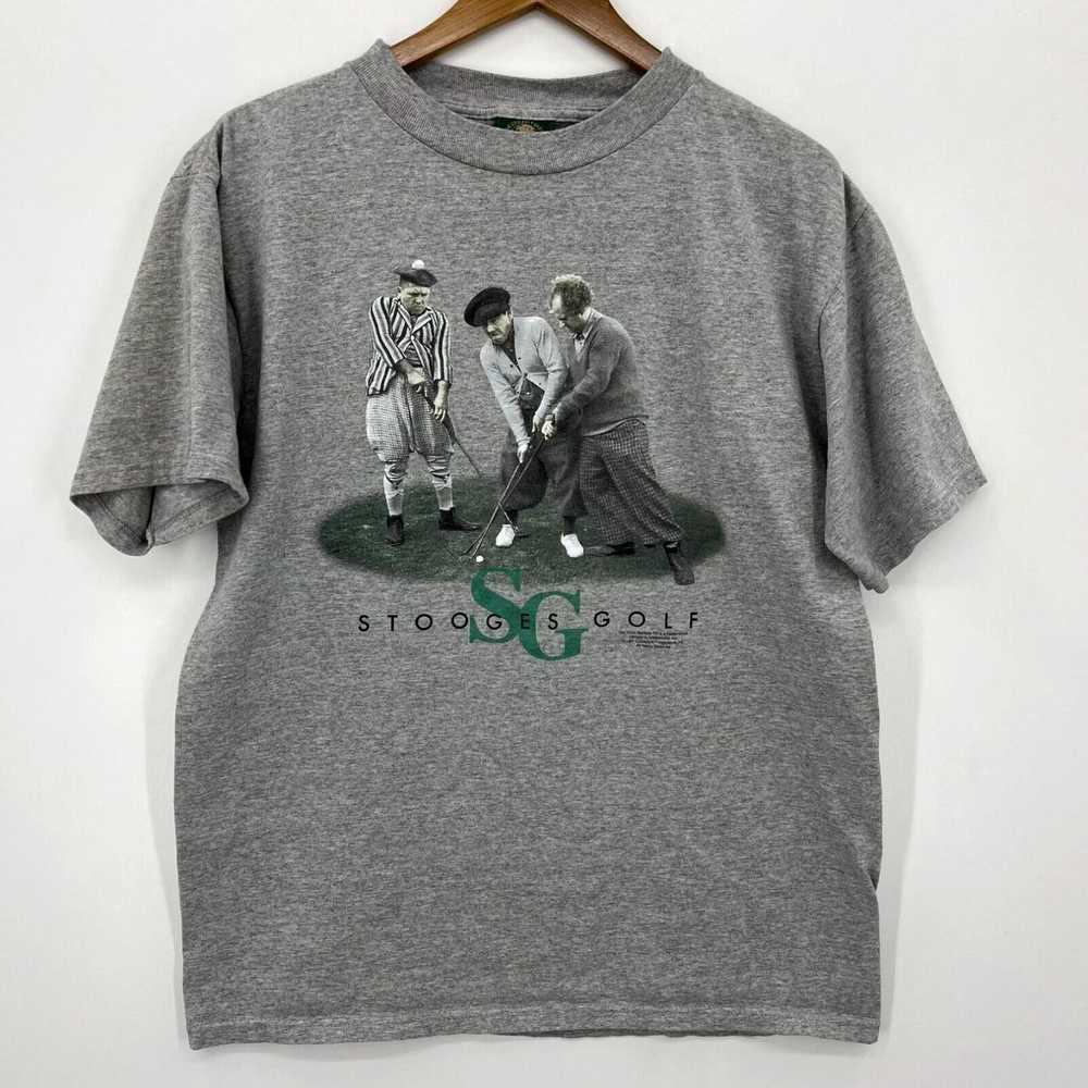 Vintage Logotel T-Shirt Men's L Gray The Three St… - image 1