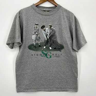 Vintage Logotel T-Shirt Men's L Gray The Three St… - image 1