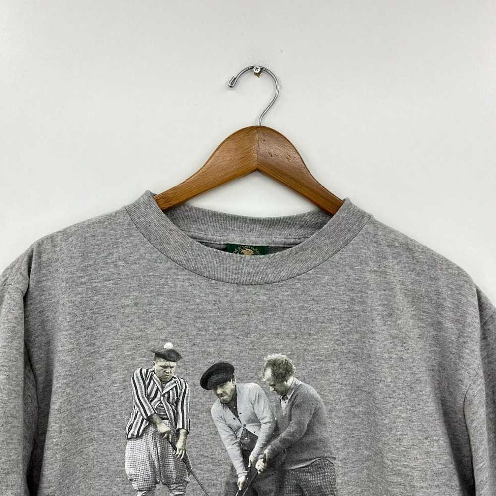 Vintage Logotel T-Shirt Men's L Gray The Three St… - image 2