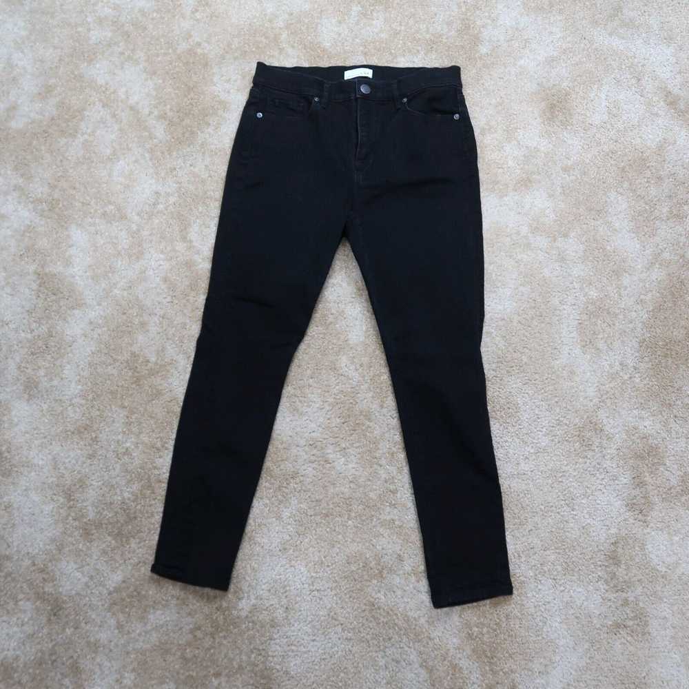 Loft LOFT Skinny Denim Jeans Women's 10 Black Str… - image 1