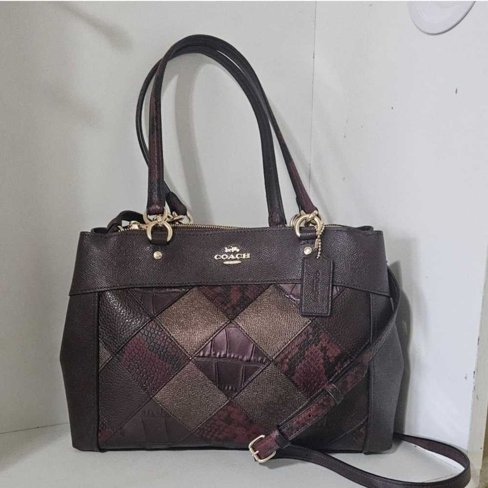 Like New!Coach Patchwork Burgundy Leather Crossbo… - image 4