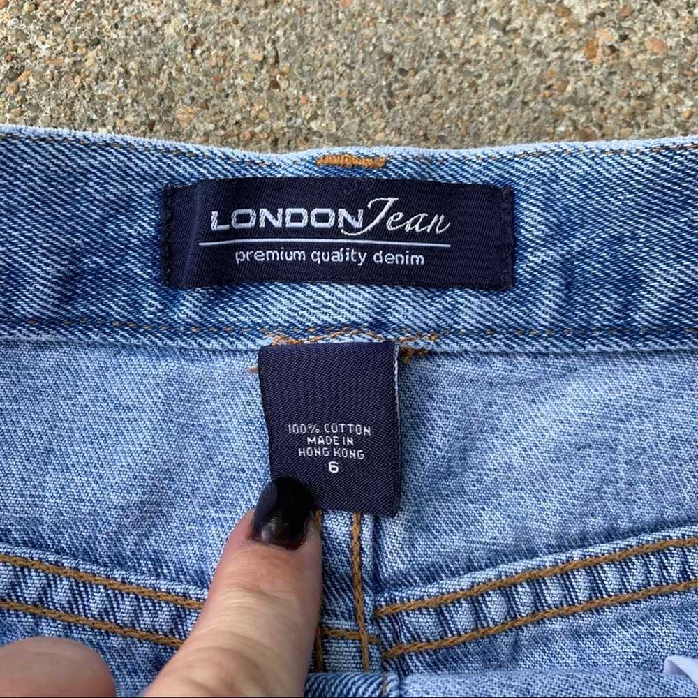 Vintage Vintage 90s London Jean button front deni… - image 4