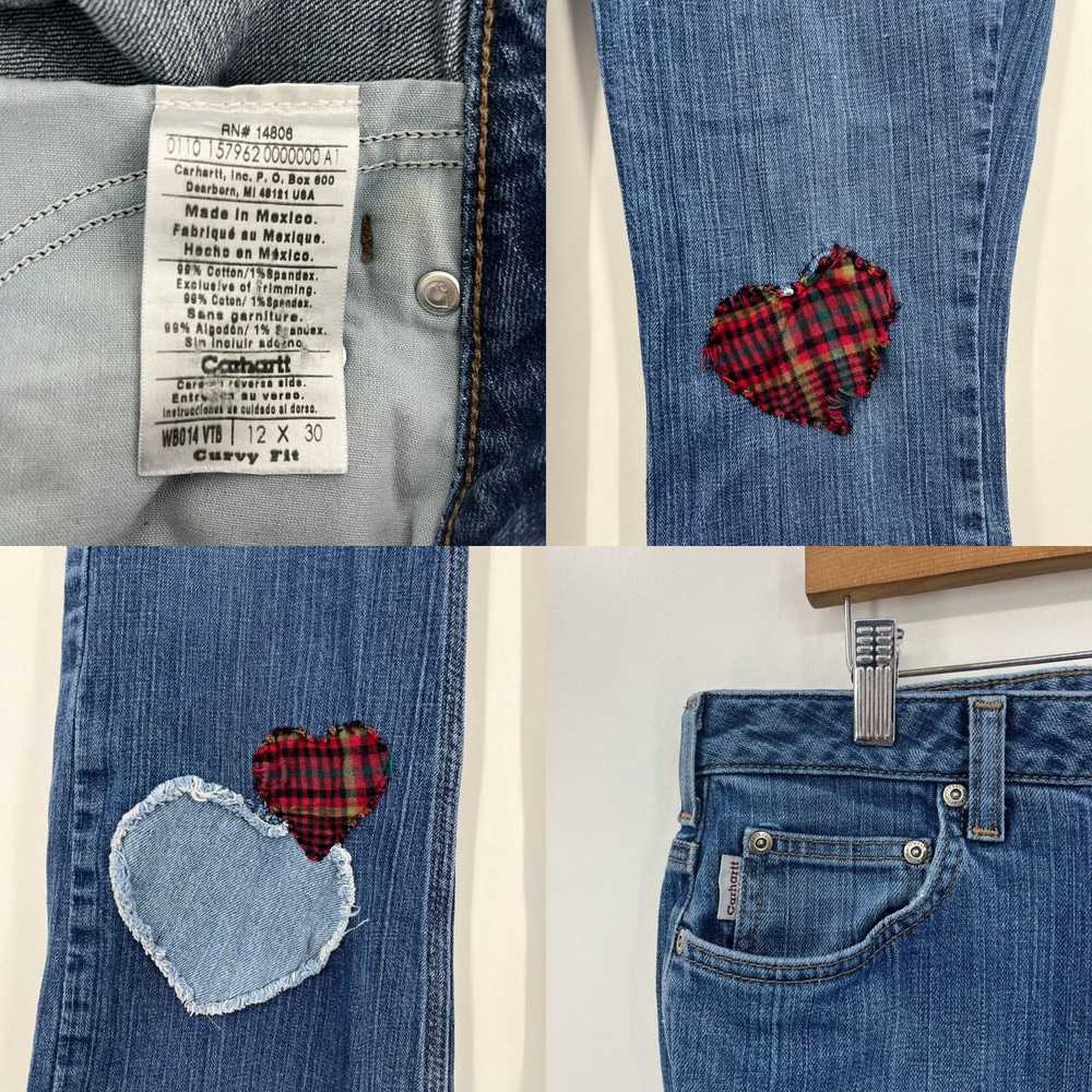 Carhartt Carhartt Jeans Women's 12 Blue Heart Pat… - image 4